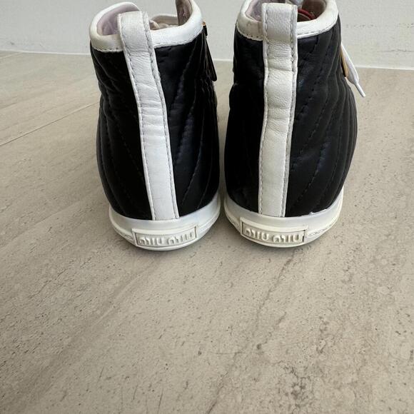 Miu Miu | Prada High-Top Sneakers Size 38.5 US 8 - Picture 6 of 10